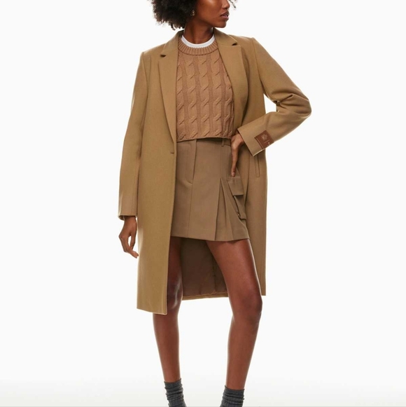 🧥 Aritzia Babaton Stedman Coat - Tan - Picture 2 of 5